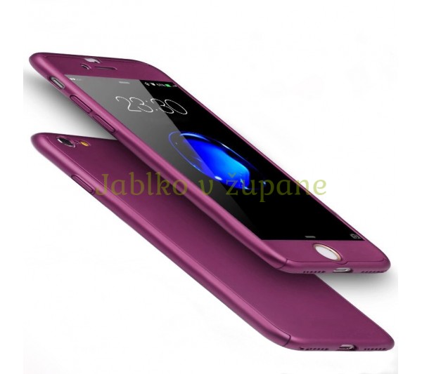 360° kryt iPhone 6 Plus/6S Plus - fialový